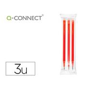 Roller Effaçable Q-Connect Rouge Moyenne Rechargeable - Set De 3