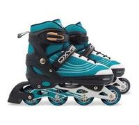 Roller en Ligne ajustable semi soft In-line - taille 42-45 - SKIDS CONTROL OXYGEN - OX794303 bleu pétrole, noir, blanc G