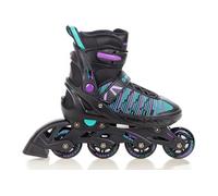 Roller en ligne Cande du 38 au 42 Adulte Enfant Mixte taille ajustable Raven Noir/Menthe/Violet G