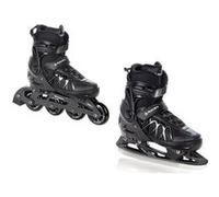 Roller en ligne Expert du 40 au 43 + patin a glace Adulte Enfant Mixte taille ajustable Raven Noir G