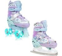 Roller en ligne Isla Quad du 34 au 37 + patin a glace Adulte Enfant Mixte taille ajustable