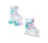 Roller en ligne Lia Quad du 27 au 30 + patin à glace Adulte Enfant Mixte taille ajustable