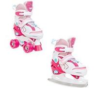 Roller en ligne Lia Quad du 34 au 37 + patin à glace Adulte Enfant Mixte taille ajustable Raven Rose