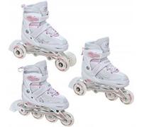 Roller en ligne Optima blanc du 31 au 34 + patin à roulette + triskate Adulte Enfant Mixte Croxer G