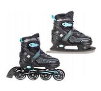 Roller en ligne Optima du 35 au 38 + patin a glace Mixte taille ajustable Croxer