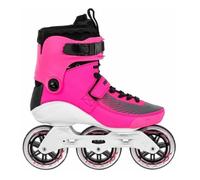 Roller en ligne POWERSLIDE Swell Electric Pink 100 - 3D Adapt 42 Blanc - Roller Fitness Adulte 41
