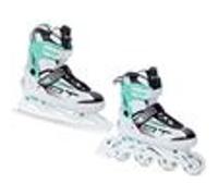Roller en ligne Profession blanc du 31 au 35 + patin à glace Adulte Enfant Mixte taille ajustable Raven G