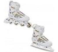 Roller en ligne Profession blanc du 35 au 39 + patin à glace Adulte Enfant Mixte taille ajustable Raven
