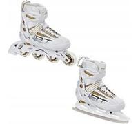 Roller en ligne Profession blanc du 38 au 42 + patin à glace Adulte Enfant Mixte taille ajustable Raven