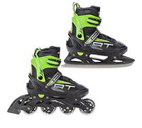 Roller en Ligne Profession du 31 au 35 Adulte EnfantNoir/Vert Mixte Taille Ajustable Raven