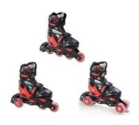 Roller En Ligne Singer Du 33 Au 36 Enfant Mixte Taille Ajustable Noir/Rouge Raven Noir
