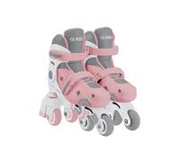 Globber - Learning 2EN1 - Rollers évolutifs d'apprentissage - Taille 1 du 26 au 29, Rose