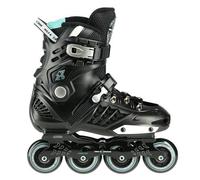 Nils Extreme Rollers pour Homme et Femme - Rollers en ligne - Roulements ABEC9 - Rollerblades Adultes - Roues 85A - Rollerskates 42 - Noir - NA20001