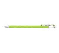 Pentel K110-VKX Mattehop Stylo roller à encre gel avec encre à fort pouvoir couvrant, finition mate, modèle avec capuchon, 1 pièce, jaune-vert