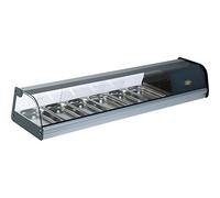 ROLLER GRILL Vitrine de présentation 360 l Argenté Dimensions 600 x 630 x 1850 mm
