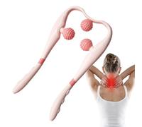 Roller Massager pour le cou, le massage du cou à rouleaux, rouleau de massage cervical, relaxant cervical électrique avec 3 balles pour hommes pour femmes, outil de massage portable