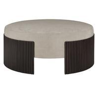 Roller Max Pouf Acajou Marron Foncé / Tissu Riz Ethnicraft - 5404023621542