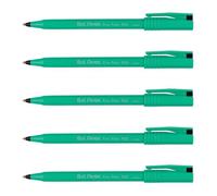 Roller PENTEL R50A Recycology Noir - Pointe Plastique - Lot de 5