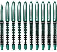 Roller Pulsar Vert 10 Pièces Pack Économique Stylo Roller Encre Verte Trait Précis De 0,5 Mm,Indicateur De Niveau Transparent,Technologie Capillaire E-730648 00