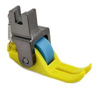 Roller Sewing Foot, Single Needle Walking Foot Wheel Presser Feet, Multifunctional Sewing Machine Accessory for Denim and Leather, Fits Lockstitch Machines