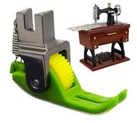 Roller Sewing Foot, Walking Wheel Presser, 1.57x0.63 inch Needle Gear Function, Multifunctional Machine Tool with Precision, Durable Accessory with Strength, Home Accessories for Denim Leather