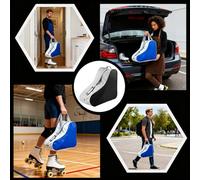 Roller Skate Bag - Large Adjustable Backpack Carrier | Oxford Fabric Skate Bags For Girl With Zipper | Roller Skat Adjustable Shoulder Strap Large Carrier For Shoes Cheer Kids Boys Girls Women Men