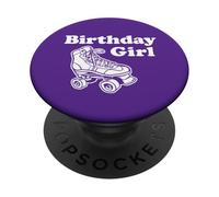 Roller Skate Birthday Girl PopSockets PopGrip Adhésif