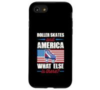 Roller Skates and America What Else is There 4 Juillet Coque pour iPhone SE (2020) / 7/8