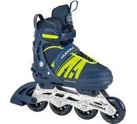 Hudora Rollers Comfort Deep Blue – réglables largeur et longueur, 6 tailles, Taille 35-40
