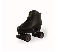Roller Skates pour Femmes Hommes Classique Patin À roulettes, Double Rangée 4 Roues PU Patins À Rouleaux en Cuir, Intérieur Extérieur Quad Skates, pour Les Adolescents, Adultes,42