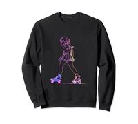 Roller Skating Girl Outline Roller Skate Roller Filles Sweatshirt