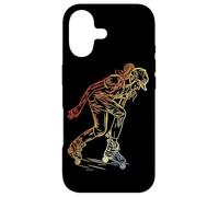 Roller Skating Girl Sketch Retro Style for Girls Coque pour iPhone 17