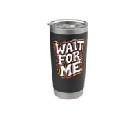 Roller Skating Wait For Me Retro Skateboarding Gobelet isotherme en acier inoxydable double paroi