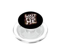 Roller Skating Wait for Me Retro Skateboarding PopSockets PopGrip pour MagSafe