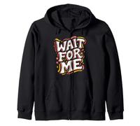 Roller Skating Wait for Me Retro Skateboarding Sweat à Capuche