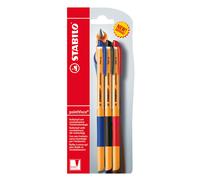 Roller - STABILO pointVisco - 3 packs - bleu, noir, rouge