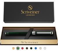 Roller Vert - Stylo De Luxe Vert Anglais Foncé, Finition Chromée, Recharge Encre Schmidt, Meilleure Parure Cadeau Pour Homme Et Femme, Professionnel, Directeur, Bureau, Beau Stylo