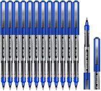 Rollerball Pen, Liquid Ink Rollerball Pens, Fine Point (0.5mm), Blue, Pack Of 12