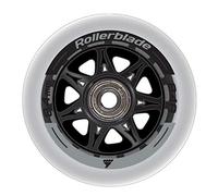 Rollerblade Kit de roues 84 mm 84 A, roulements SG7, lot de 8, transparent, US unisexe ST