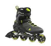 Rollerblade MACROBLADE 80 Patins en Ligne Freestyle et Urbain pour Homme avec Fermeture à Boucle, Noir/Citron Vert