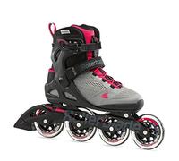Rollerblade Macroblade 90 Rollers en Ligne pour Femme, Gris Neutre, Rose Paradis, EU : 39 (UK : 6 / US : 8)
