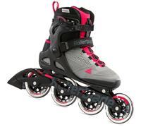 Rollerblade Macroblade 90 Rollers en Ligne pour Femme, Gris Neutre, Rose Paradis, EU : 39 (UK : 6 / US : 8)