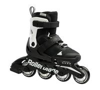 Rollerblade Microblade Rollers de Fitness réglables pour Enfants, Noir/Blanc, 4-7
