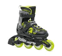 Rollerblade Microblade SL Patins à roulettes en Ligne pour Enfant Unisexe Noir/Citron Vert Pointure 28-32