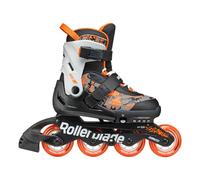 Rollerblade Microblade SL Rollers en Ligne pour garçon Noir/Orange Pointure 33-36,5