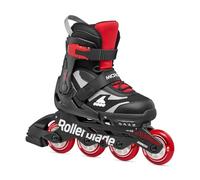 Rollerblade Microblade Urban Rollers en Ligne pour garçons, Enfants, Noir/Rouge, Pointure 28-32