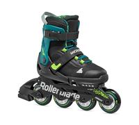 Rollerblade Microblade XT Rollers en Ligne pour garçon Noir/Vert pétrole Pointure 28-32