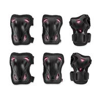 Rollerblade Skate Gear 3 Protections pour Skateboard Noir/Framboise Taille L