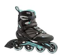 Rollerblade Zetrablade Rollers de Fitness pour Femme Adulte Noir/Bleu Clair