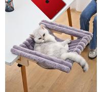 ROLLERPAWSTER Lit de bureau pour chat - Lit de bureau pour chat de qualité supérieure pour montage de bureau, idéal comme fixation de lit pour chat ou perchoir de bureau, parfait pour les chats
